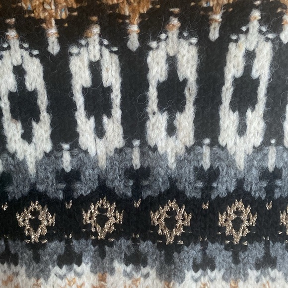 NWT Anthropologie Holiday Fairisle open Front Shawl Collar Cardigan Sz L NWT - Picture 16 of 16